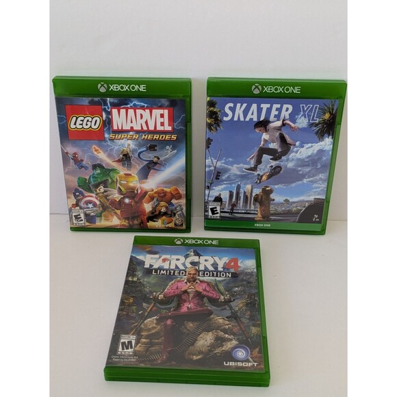 Xbox One Games Lot Of 3 Bundle Skater XL Farcray 4 LE Lego Marvel SH